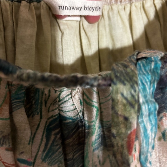 NWOT Runaway Bicycle Cara Silk Skirt, Printed - Raw Silk - Picture 6 of 16